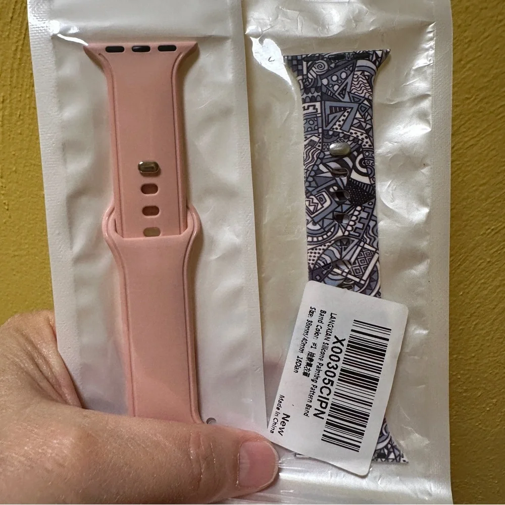 Pink and Patterned Wearable Bands